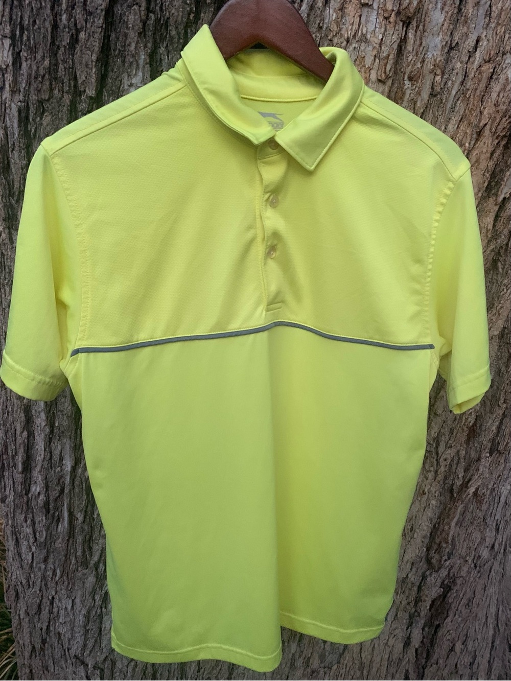 Slazenger Men's Neon Yellow Golf Polo